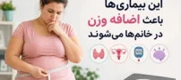 بیماری ها و مشکلاتی که باعث اضافه وزن خانم ها میشوند