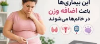 بیماری ها و مشکلاتی که باعث اضافه وزن خانم ها میشوند