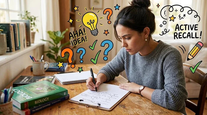 به جای حفظ کردن مداوم، مطالب را فعالانه مرور کنید