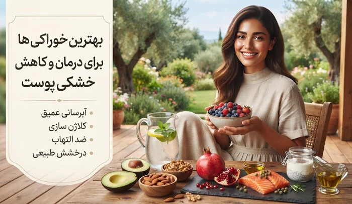 بهترین خوراکی ها برای درمان و کاهش خشکی پوست