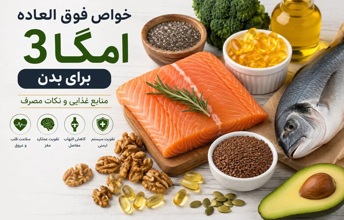 خواص فوق العاده امگا 3 برای بدن؛ منابع غذایی و نکات مصرف