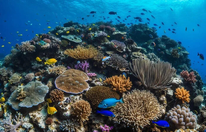 نمای بسیار وسیع از دنیای زیر آب