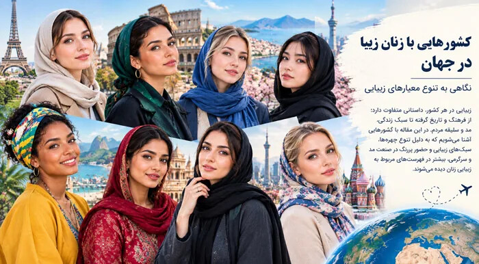کشورهایی با زیباترین زنان جهان؛ نگاهی به تنوع معیارهای زیبایی