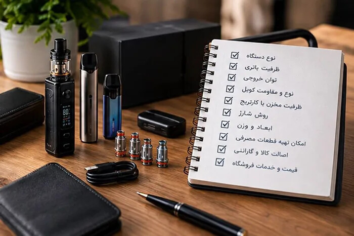 چک لیست خرید ویپ