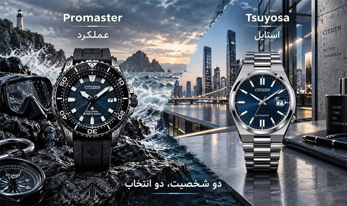 مقایسه Citizen Promaster و Tsuyosa