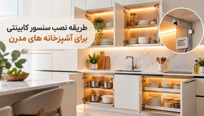 طریقه نصب سنسور کابینتی برای آشپزخانه های مدرن