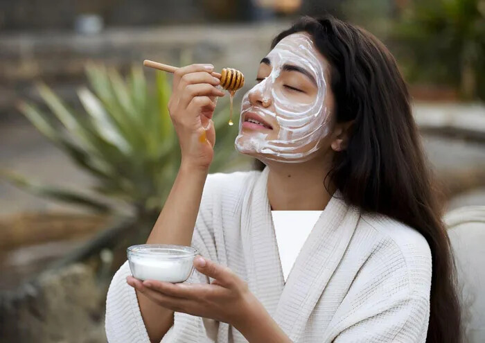 ماسک عسل و ماست برای نرم و مرطوب شدن پوست