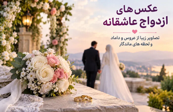 عکس های ازدواج عاشقانه؛ تصاویر بسیار زیبا از عروس و داماد