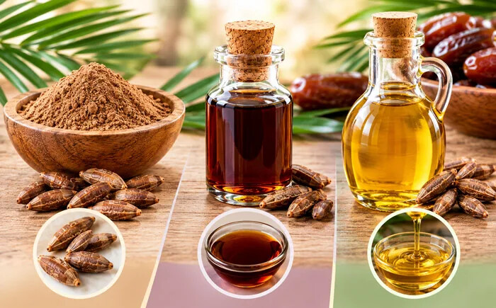 تفاوت عصاره، پودر و روغن هسته خرما