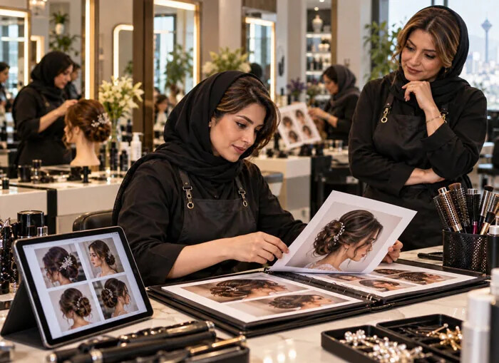 بررسی نمونهکارهای آرایشگری برای انتخاب مسیر تخصصی و ورود به بازار کار
