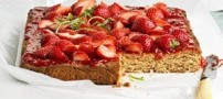 کیک توت فرنگی و نحوه ی پخت آن