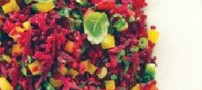 طرز تهیه تبوله چغندر رنگارنگ