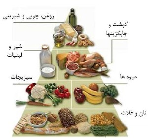 نحوه استفاده از هرم غذائی