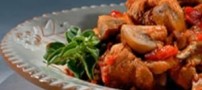 طرز تهیه خوراک برنج نیمه با قارچ