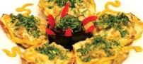 طرز تهیه دلمه بادمجان با سس پنیر