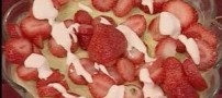 طرز تهیه پودینگ طالبی با توت فرنگی
