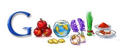 لوگوهای زیبای گوگل به مناسبت عید نوروز!