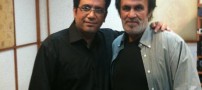 رضارشیدپور در کنار خواننده لس آنجلسی
