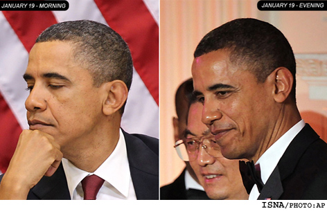 اوباما هم موهایش را رنگ می‌كند! (+عکس)