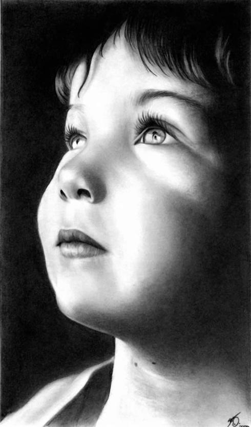 نقاشی های بسیار زیبا با مداد از کودکان