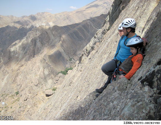 تصاویری از سنگ نوردی دختر 9 ساله ایرانی
