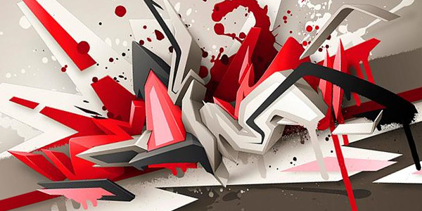 نقاشی های هنرمندانه روی دیوار