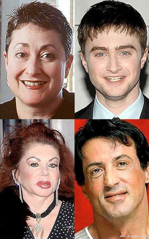 عکس های دیدنی افراد مشهور هالیوود و مادرانشان