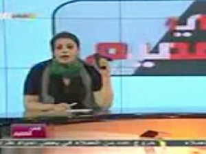 اقدام عجیب و خنده دار گوینده زن تلوزیون لیبی+عکس