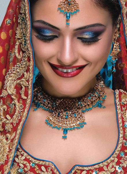 عکس های زیبا و چشم نواز از آرایش عروس هندی