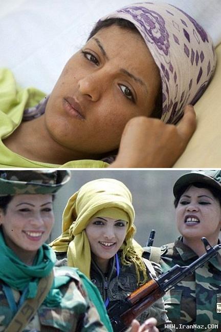 دختری 19 ساله جلاد و آدم کش کشور لیبی +عکس