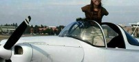 انتخاب دختر بدون دست به عنوان بهترین خلبان آمریكا