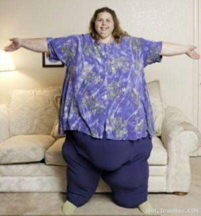 عکس هایی جالب و باور نکردنی از چاق ترین زن دنیا!!