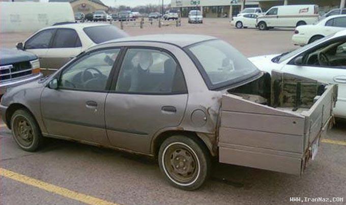 عکس های بسیار خنده دار از خلاقیت در تعمیر اتومبیل