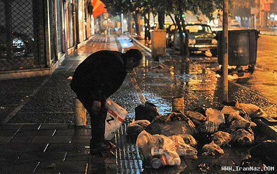 عکسهای زشتی های تهران در یک شب زیبای بارانی