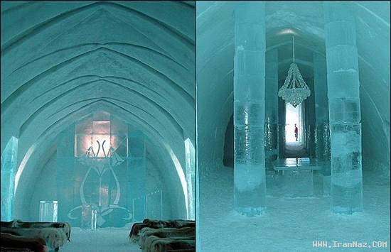 مسجدی در سوئد که از فقط یخ ساخته شده +عکس