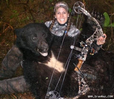 عکس هایی از بزرگ ترین شکارچی زن و قاتل حیوانات