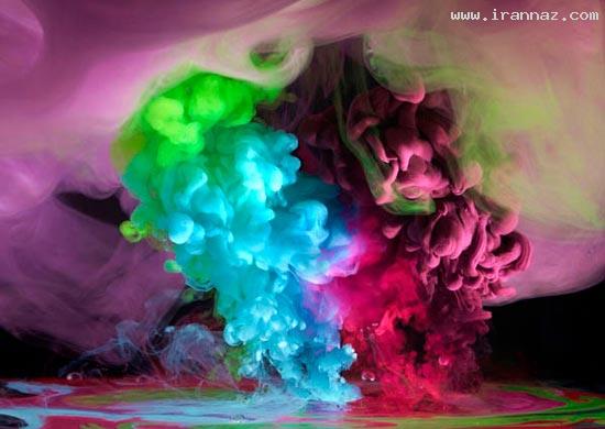 عکس هایی از هنرنمایی فوق العاده زیبا با رنگ و بخار