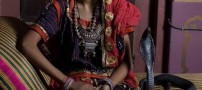 ازدواج باورنکردنی یک دختر هندی با مار کبری +تصاویر