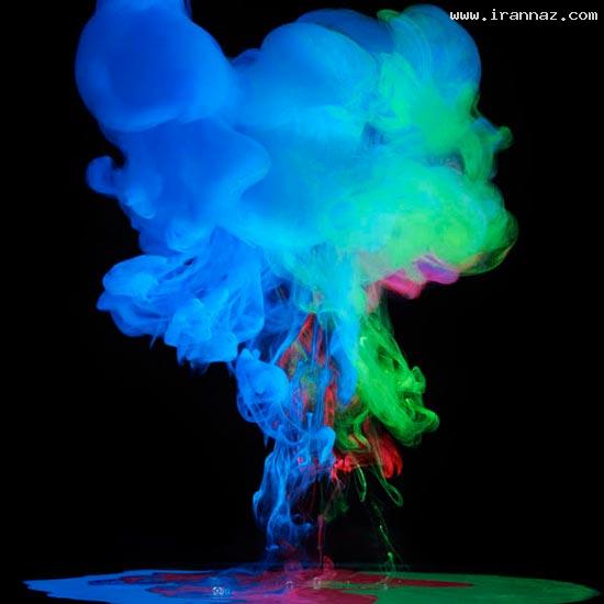 عکس هایی از هنرنمایی فوق العاده زیبا با رنگ و بخار