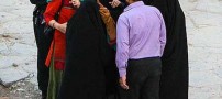لحظه بازداشت بازیگر زن توسط گشت ارشاد (تصویری)