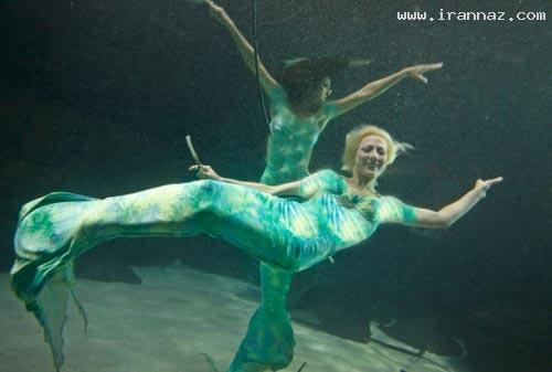 اجرای رقص زنان در زیر آب برای جذب توریست +عکس