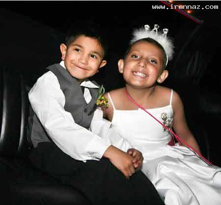 مراسم باشکوه ازدواج یک دختر و پسر 9 ساله+عکس