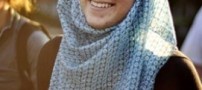 حجاب گرفتن دختر آمریکایی برای حمایت از مسلمانان!