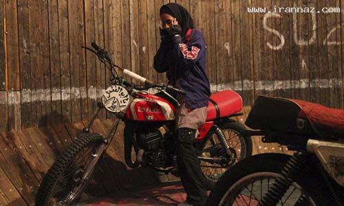 عکس های دیدنی دختر موتور سوار دیوار مرگ در ایران