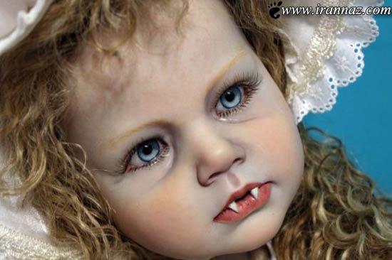 عکسهای هنر نمایی یک زن در ساخت عروسک ترسناک