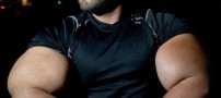 عکس هایی از مردی با عجیب و بزرگترین بازو در جهان