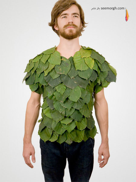 تی شرت های طراحی شده با برگ گیاهان