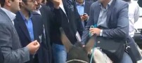 سفر یک دانشجو با الاغ در اعتراض به کمبود بنزین
