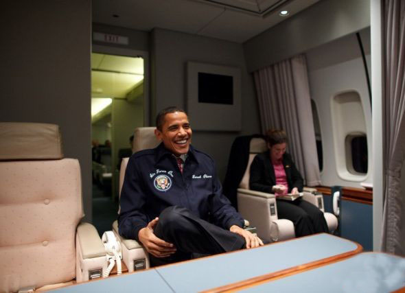 عکس هایی از هواپیمای شخصی اوباما